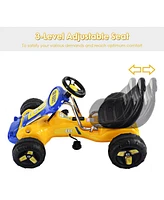 Go Kart Kids Ride On Car Pedal Powered Car 4 Wheel Racer Toy Stealth Outdoor
