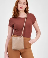 Giani Bernini Small Croc Dasher Crossbody, Exclusively at Macy's