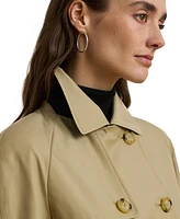 Lauren Ralph Petite Short Double-Breasted Trench Coat