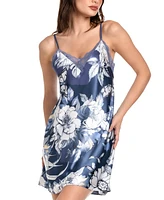 Linea Donatella Women's Flying Garden Floral Satin Chemise