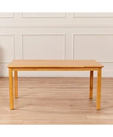 ECR4Kids 24in x 48in Rectangular Hardwood Table with 22in Legs, Honey