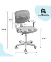 Gouun Adjustable Desk Chair with 5 Rolling Casters for Kids