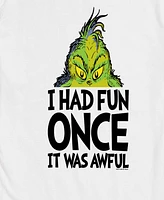 Airwaves Men's The Grinch Had Fun Once People Short Sleeve Tee