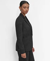 Dkny Women's Ponte Single-Button Notched-Lapel Blazer
