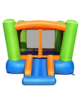 Gymax Inflatable Bounce House Kids Jumping Playhouse Indoor & Outdoor Without Blower