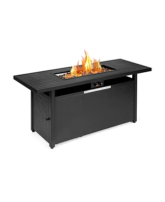 Gouun 57 Inch 50 000 Btu Rectangular Propane Outdoor Fire Pit Table