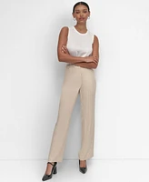 Dkny Women's Pinstriped Modern-Fit Straight-Leg Pants