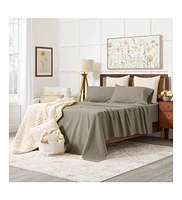 Cosy House Collection Flannel Bed Sheet Set