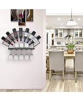 Sorbus 7-Bottle Wine & Stemware Wall Rack: Stylish Storage & Easy Access for Your Wine Essentials
