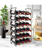 Sorbus 6-Tier Stackable Wine Rack - Perfect for Bar, Wine Cellar, Basement, Cabinet, Pantry, etc