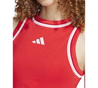 adidas Women's Essentials Color Pop Cotton Cropped Tank