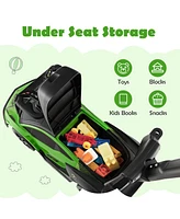 Gymax 3-in-1 Licensed Lamborghini Ride on Push Car Stroller Sliding w/ Sound