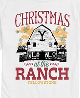 Airwaves Men's Yellowstone Christmas Ranch Rules Short Sleeve Tee