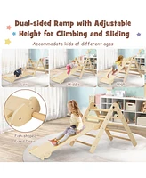 Gouun 7-in-1 Toddler Climbing Toy Connected Table and Chair Set for Boys and Girls Aged 3-14 Years Old