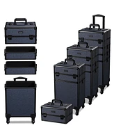 Byootique 3-Piece Makeup Train Cases Cosmetic Organizer Kit