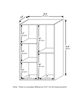 Furinno 5-Cube Reversible Open Storage Bookcase Toy Storage Cabinet Organizer