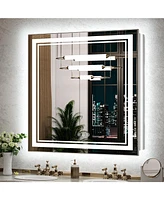 keonjinn Led Bathroom Mirror with Frontlit and Backlit