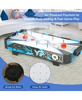 Inolait 34" Mini Tabletop Air Hockey Game with Electric Motor Fan, 2 Pushers and 2 Air Hockey Pucks