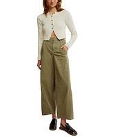 Free People Women's Rylee Chino Wide-Leg Pants