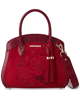 Brahmin Rosetta Kirin Leather Satchel