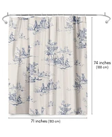 Americanflat 71x74 Animal Jouy Shower Curtain - 100% Polyester Shower Curtain