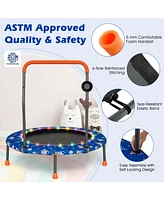 Gouun 36 Inch Mini Trampoline with Colorful Led Lights and Bluetooth Speaker