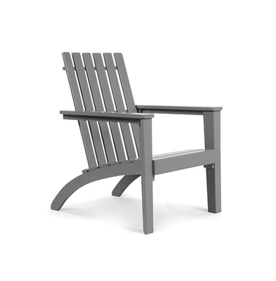 Givimo Outdoor Patio Acacia Wood Adirondack Lounge Armchair