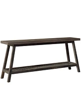 Tribesigns Farmhouse Console Entryway Table: 70.9 Inches Extra Long Console Table for Entryway, 2-Tier Narrow Wood Foyer Sofa Couch Table for Hallway,