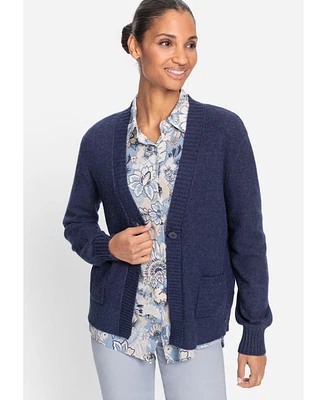 Olsen Women's Single Button Cardigan