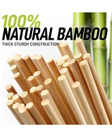 Zulay Kitchen Bamboo Marshmallow Roasting Sticks 17.5 inch - 40 Pack