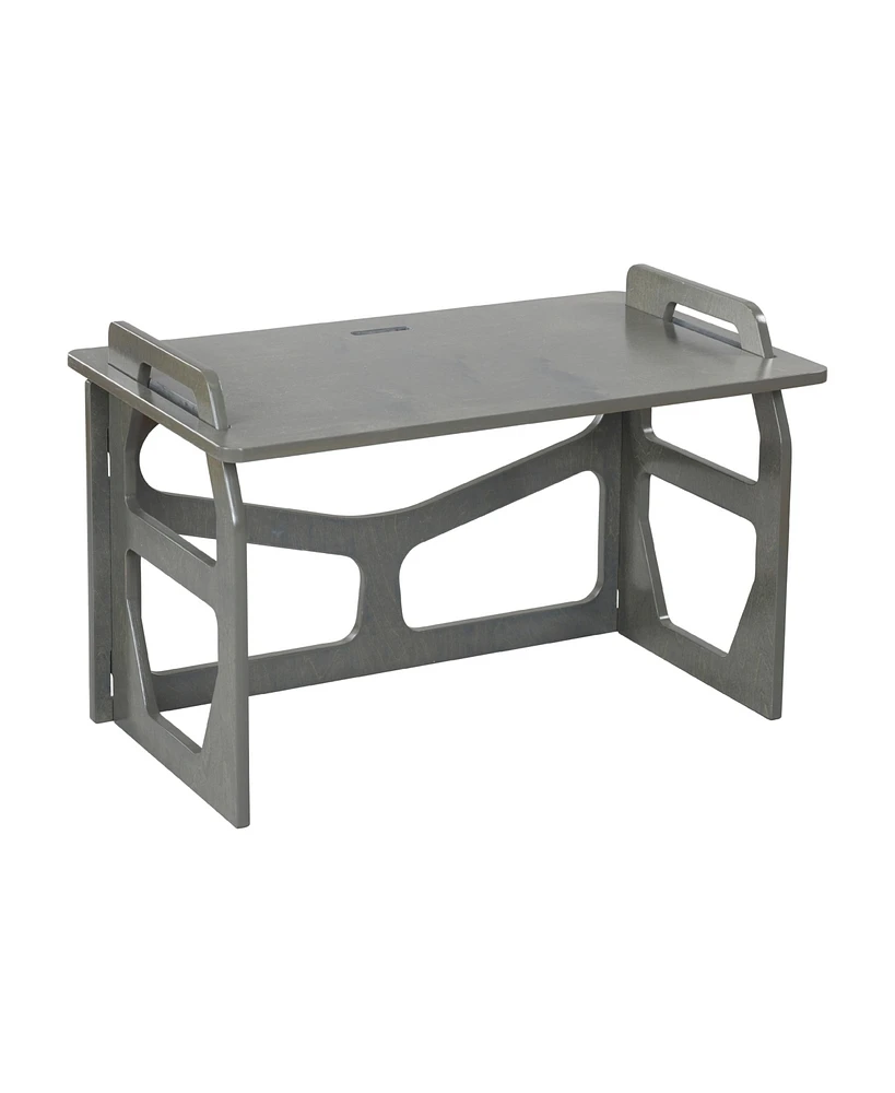 ECR4Kids StudyStation Desk, Grey Wash