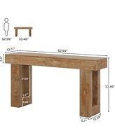 Tribesigns Long Console Table, 63 inches Wooden Rectangular Sofa Table for Behind the Couch, Farmhouse Entryway Hallway, Living Room, and En