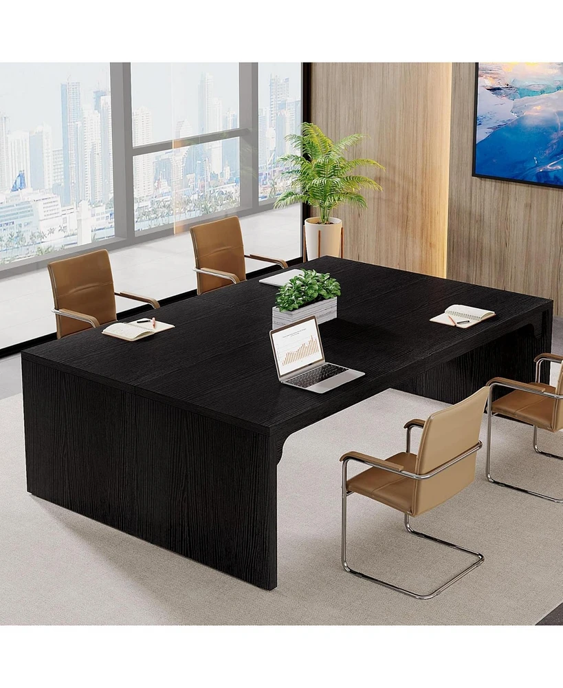 Tribesigns 13FT Conference Table, Large Rectangle Conference Room Table, Long Meeting Seminar Table Business Tables for 10-14 People (Two Tables)