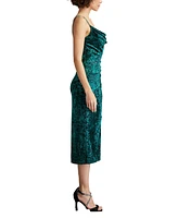 Tadashi Shoji Women's Juneau Spaghetti Strap Lace Midi Dress