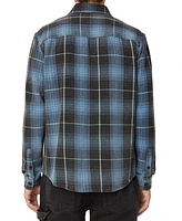 Frank And Oak Men's Distressed Cotton Flannel Shirt