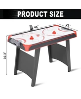 Inolait 2-in-1 Air Hockey Table with Table Tennis Top Indoor Arcade Gaming Set