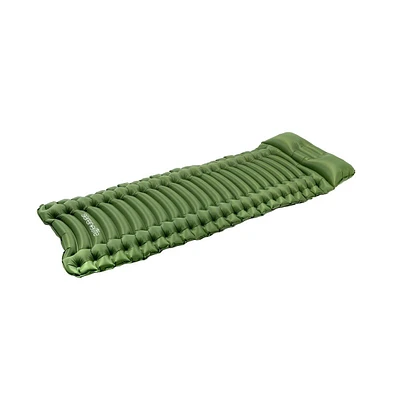 SereneLife Ultralight Sleeping Pad with Carrying Bag, Compact & Self-Inflating, Green