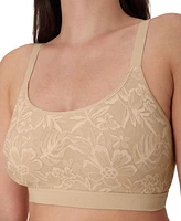 Bali Women's Breathe Lace-Overlay Bralette Dfcmbr