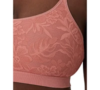 Bali Women's Breathe Lace-Overlay Bralette Dfcmbr