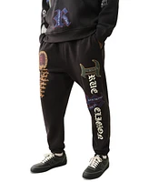 True Religion Men's Relaxed Fit Patch Jogger Pants