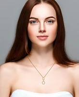Diamond Oval Link 18" Pendant Necklace (1/2 ct. t.w.) in 14k Yellow Gold