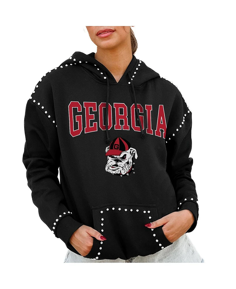 Gameday Couture Women's Black Georgia Bulldogs Studded Pullover Hoodie