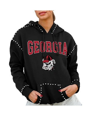 Gameday Couture Women's Black Georgia Bulldogs Studded Pullover Hoodie