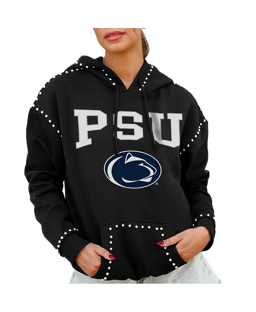 Gameday Couture Women's Black Penn State Nittany Lions Studded Pullover Hoodie