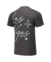 Round21 Men's and Women's Gray Las Vegas Aces Lux Oversized Boxy T-Shirt