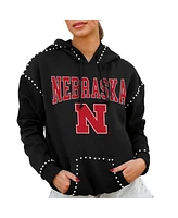 Gameday Couture Women's Black Nebraska Huskers Studded Pullover Hoodie