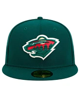New Era Men's Green Minnesota Wild Core 59FIFTY Fitted Hat