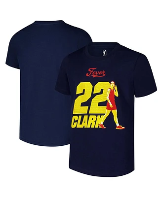 Outerstuff Big Boys and Girls Caitlin Clark Navy Indiana Fever Name Number Player T-Shirt