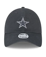 New Era Women's Graphite Dallas Cowboys 2024 Salute To Service 9TWENTY Adjustable Hat