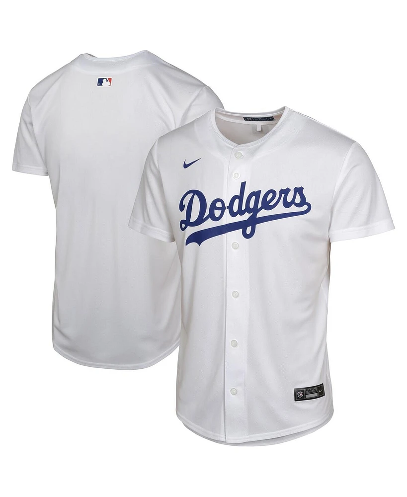 Nike Big Boys and Girls White Los Angeles Dodgers Home Game Jersey